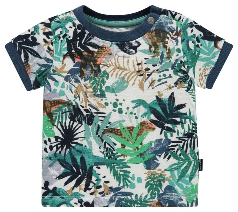 Noppies chandail bébé dino jungle vert marine été 