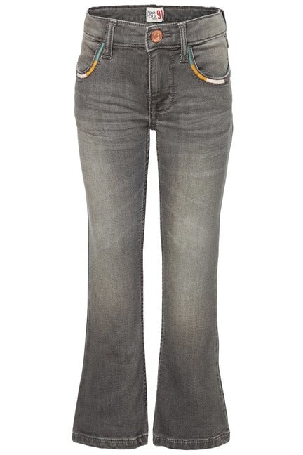 Noppies jeans évasée gris fille vêtement enfant délavée