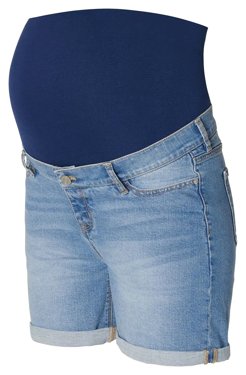 short jeans bleu pale noppies maternite