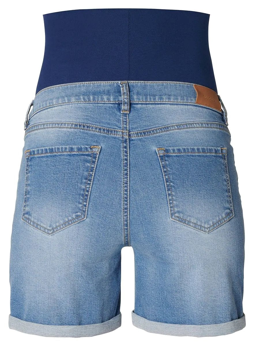 short jeans bleu pale noppies maternite