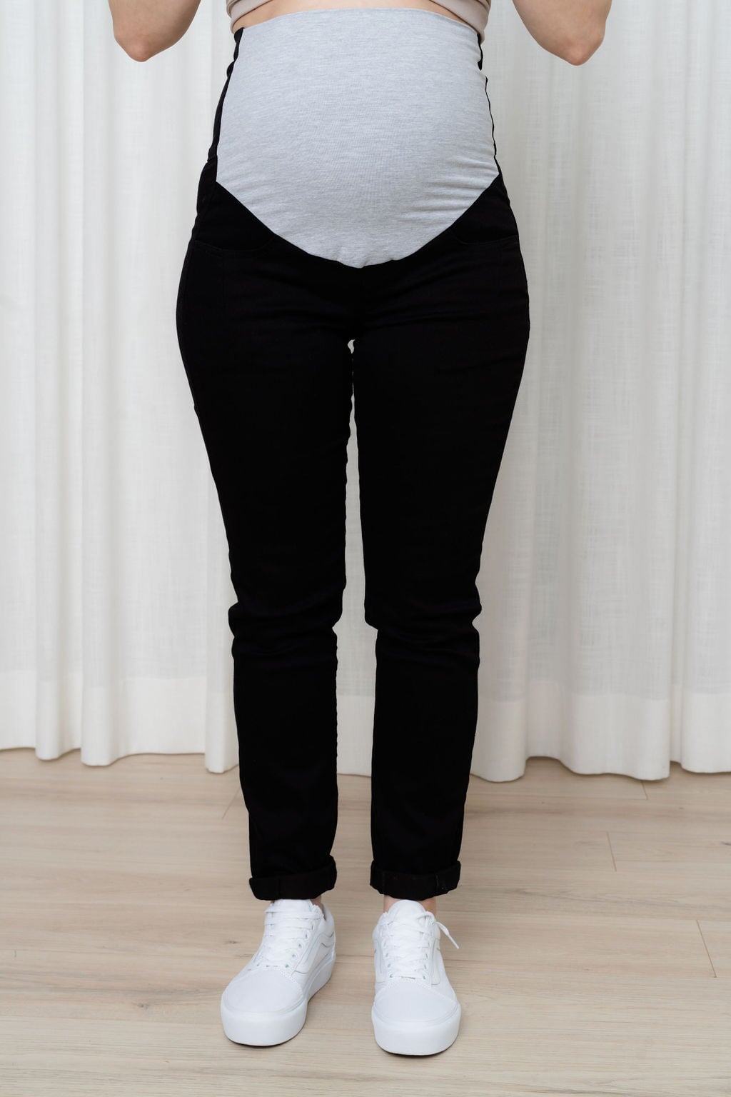 pantalon en twill noir Rose maternité compagnie québécoise