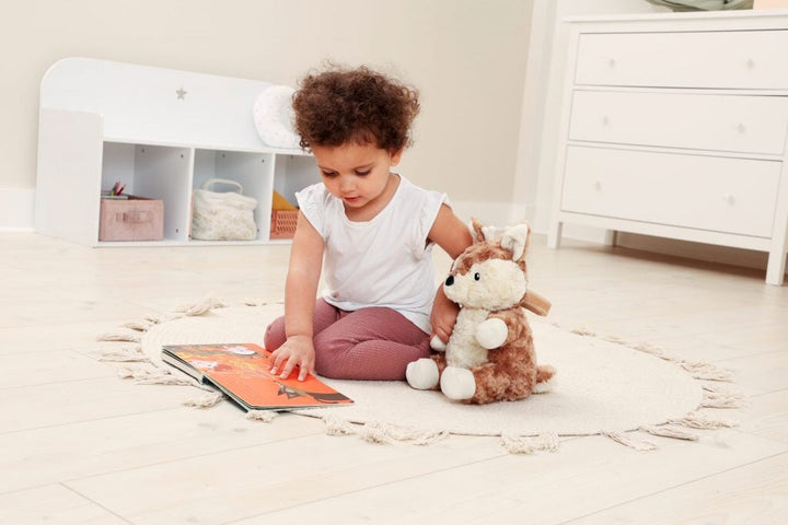 cloudb peluche musicale lumineux finley faon jouet