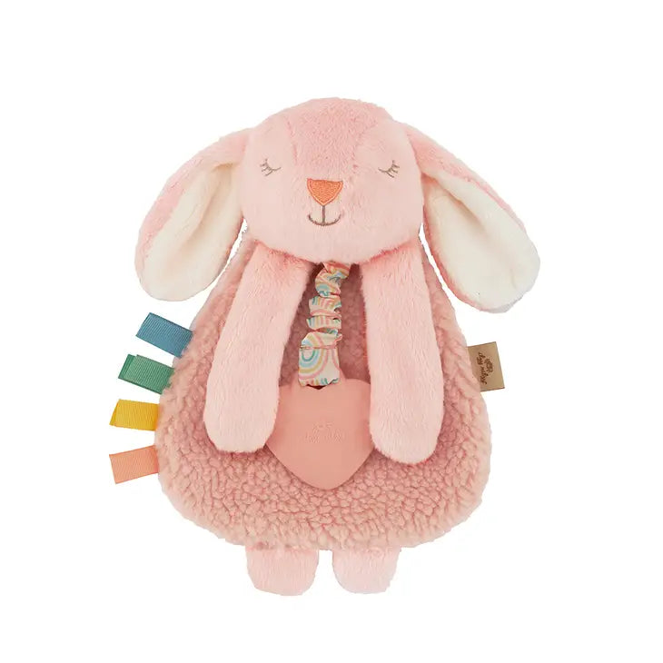 Itzy ritzy peluche jouet dentition silicone sensorielle lapin