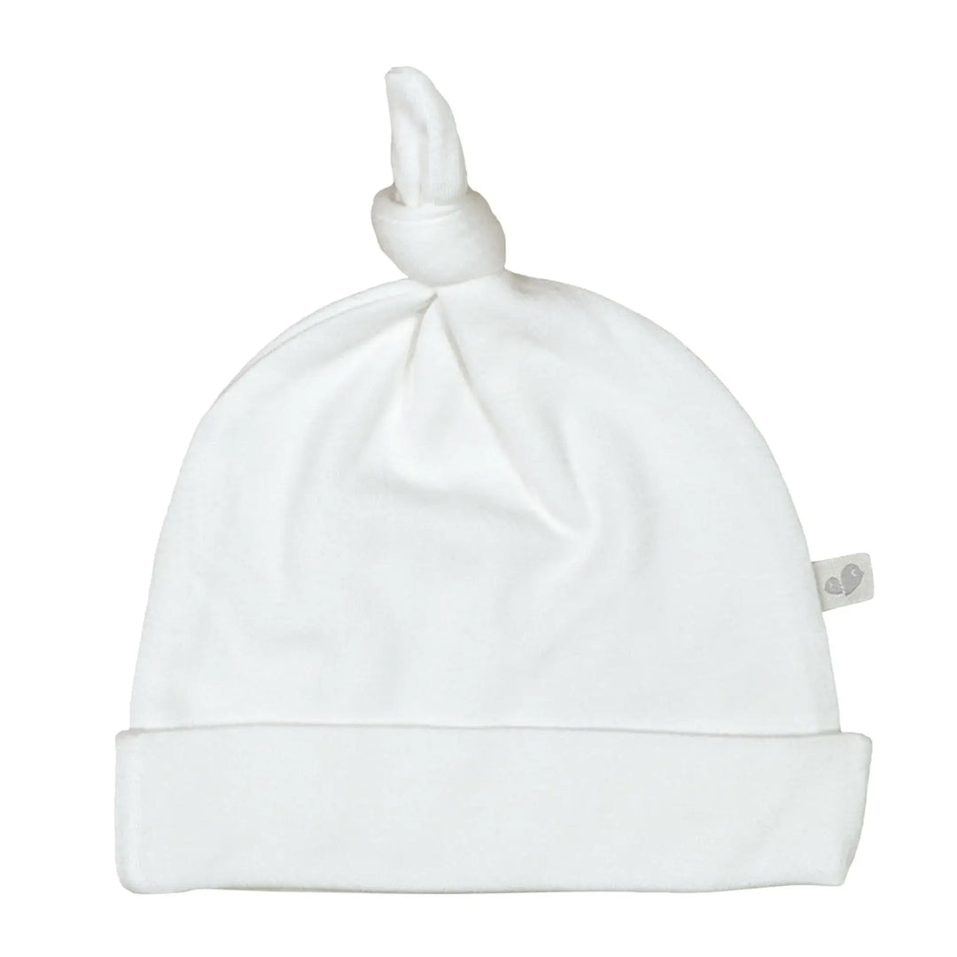 Perlimpinpin bonnet noeud bambou chapeau naissance bebe blanc ivoire