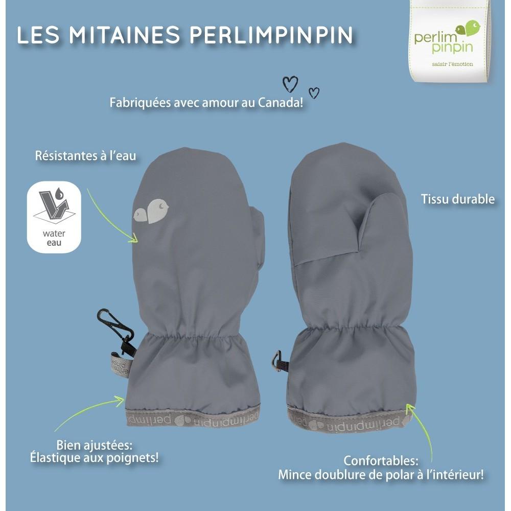 Mitaines mi-saison imperméable - Marine - Perlimpinpin par Perlimpinpin vendu par MlleetCoco.com