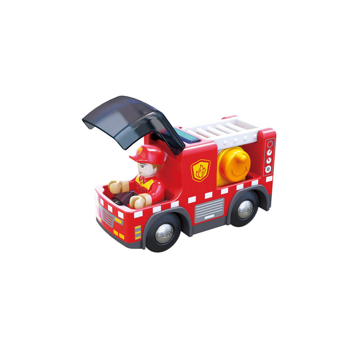 Camion de pompier à piles - Hape par Hape vendu par MlleetCoco.com