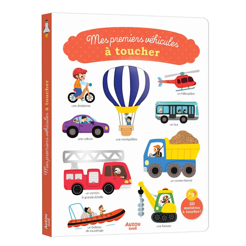premier vehicule toucher livre motricite dexterite auzou