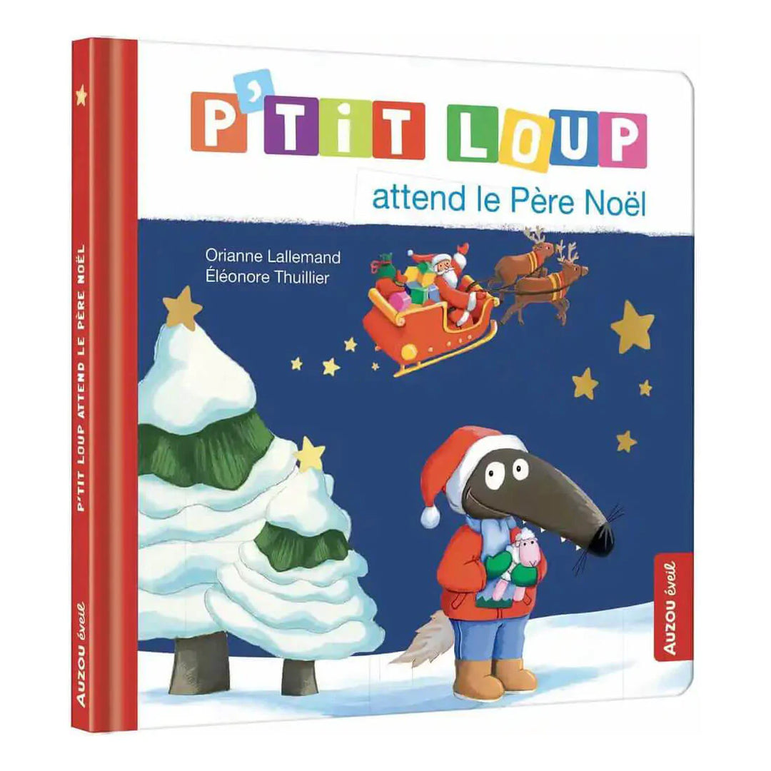 ptit loup attend  pere noel livre auzou jeunesse lecrture