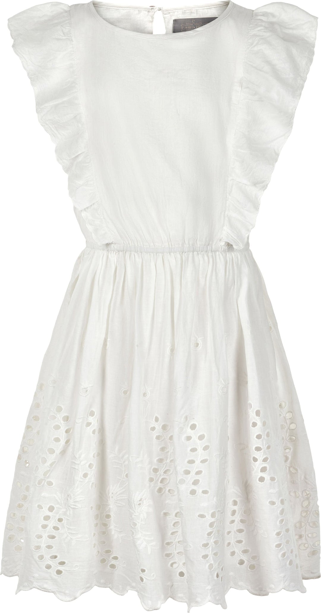 robe blanche volant dentelle vêtement enfant Creamie