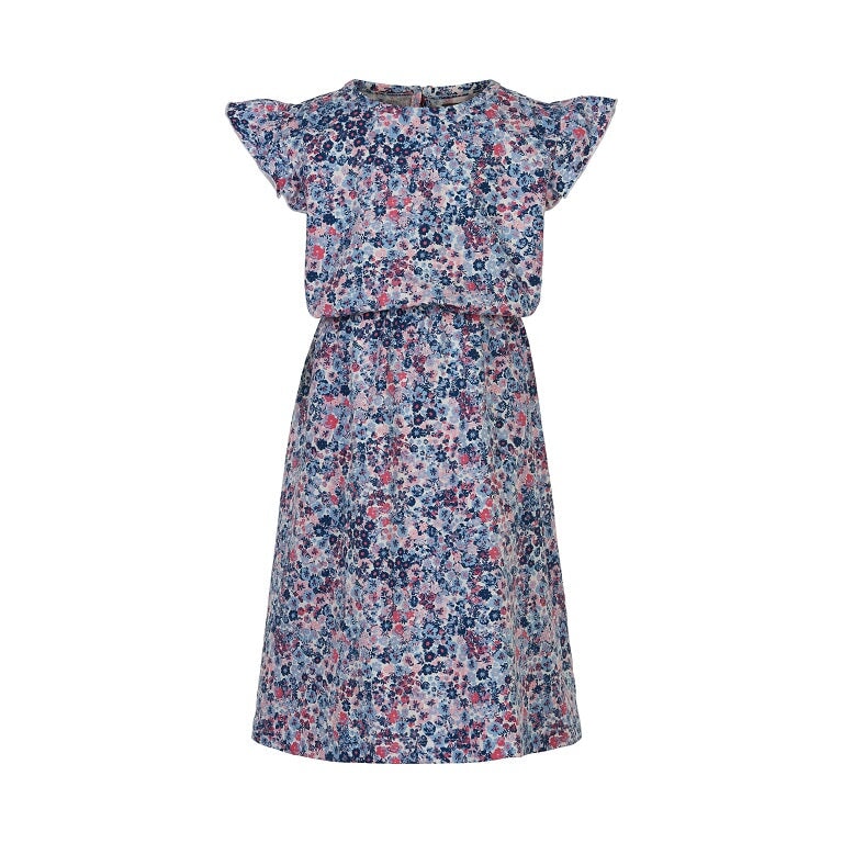 robe fleuri rose bleu taille élastique vêtement Creamie