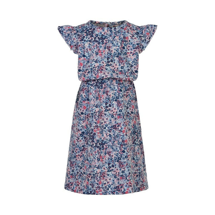 robe fleuri rose bleu taille élastique vêtement Creamie