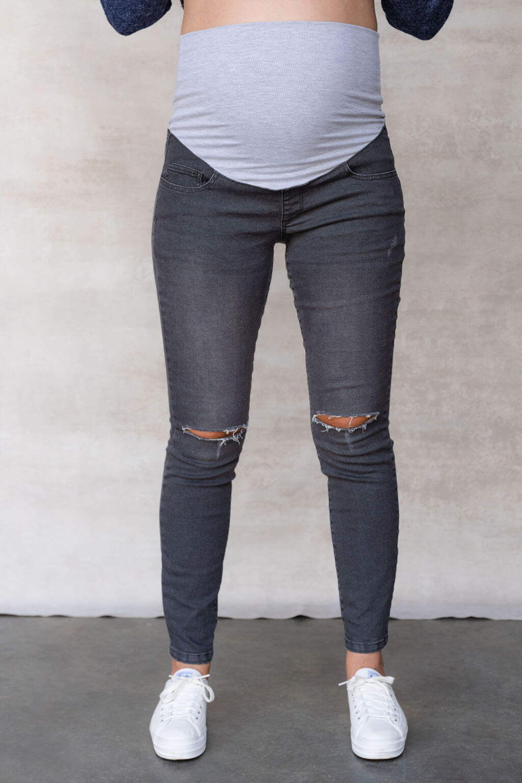jeans rose maternite gris compagnie quebecoise