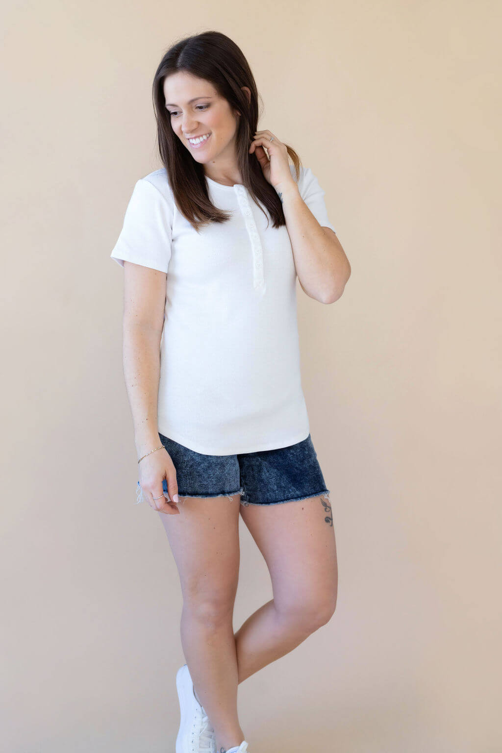 rose maternité short maternité jeans 