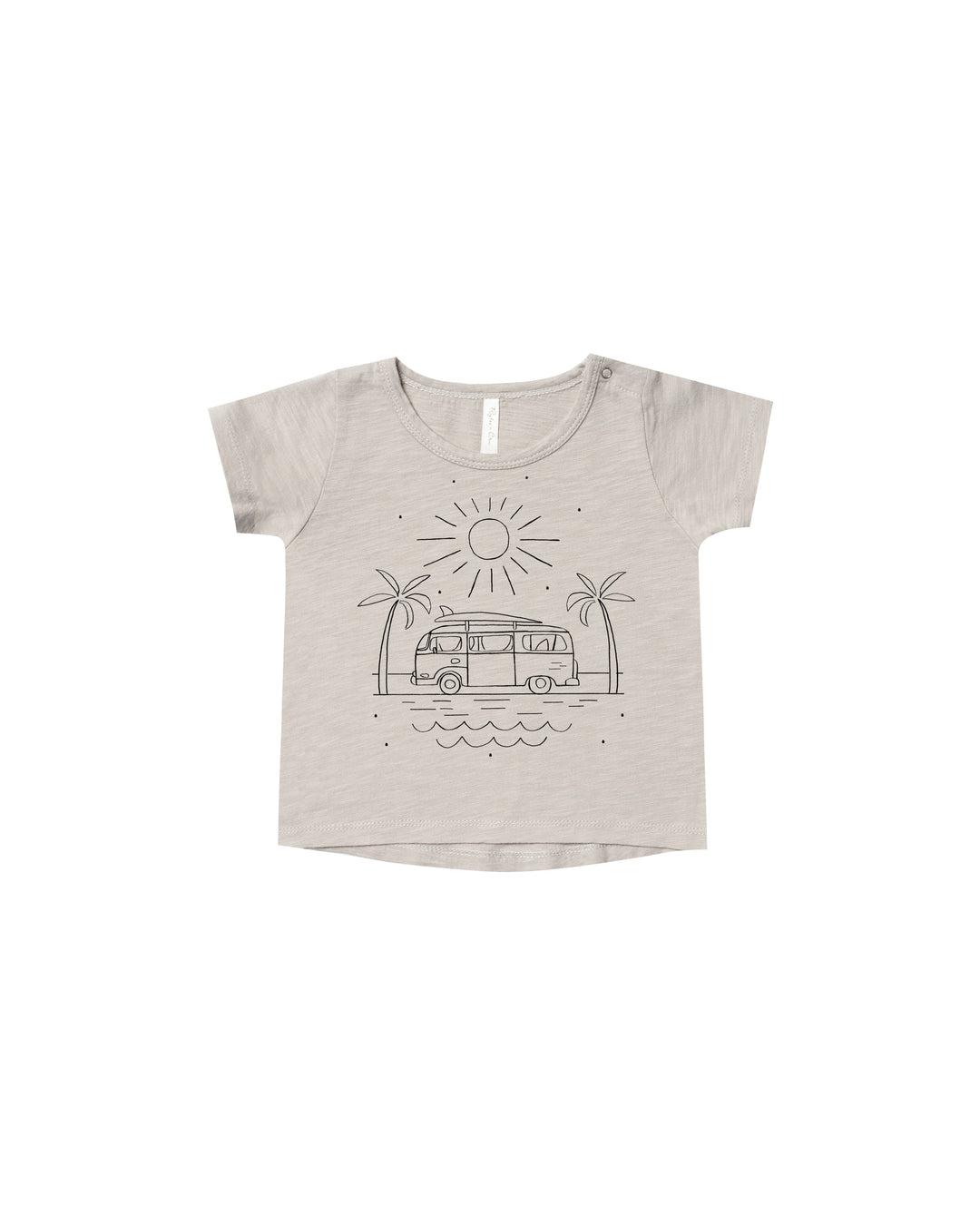 Rylee + cru chandail manches courtes t-shirt taupe enfant vêtement