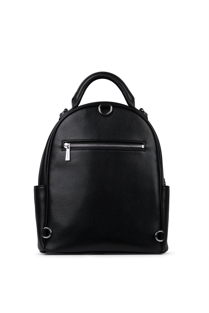 sac dos maude noir lambert cuir vegan compagnie quebecoise