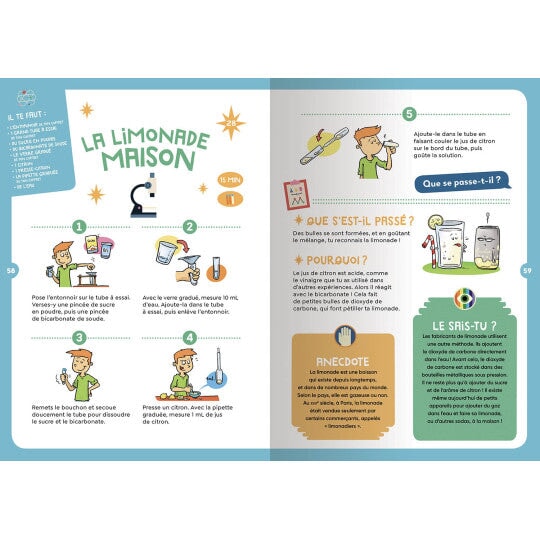 decouverte science auzou coffret jeu livre documentaire accessoire