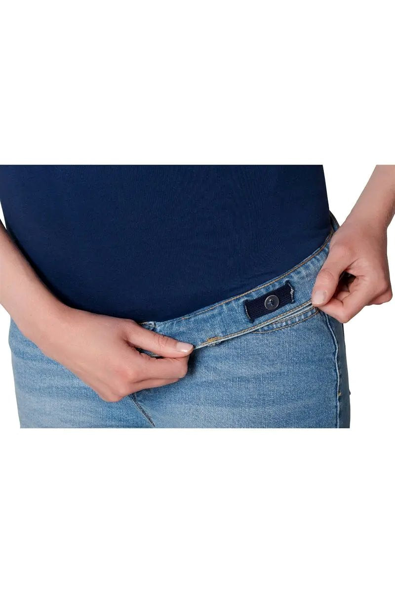 short jeans bleu pale noppies maternite