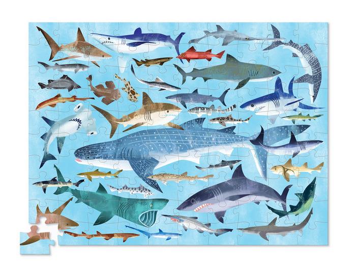 Casse-tête - Requins 36 espèces 100 morceaux - Crocodile Creek par Crocodile Creek vendu par MlleetCoco.com